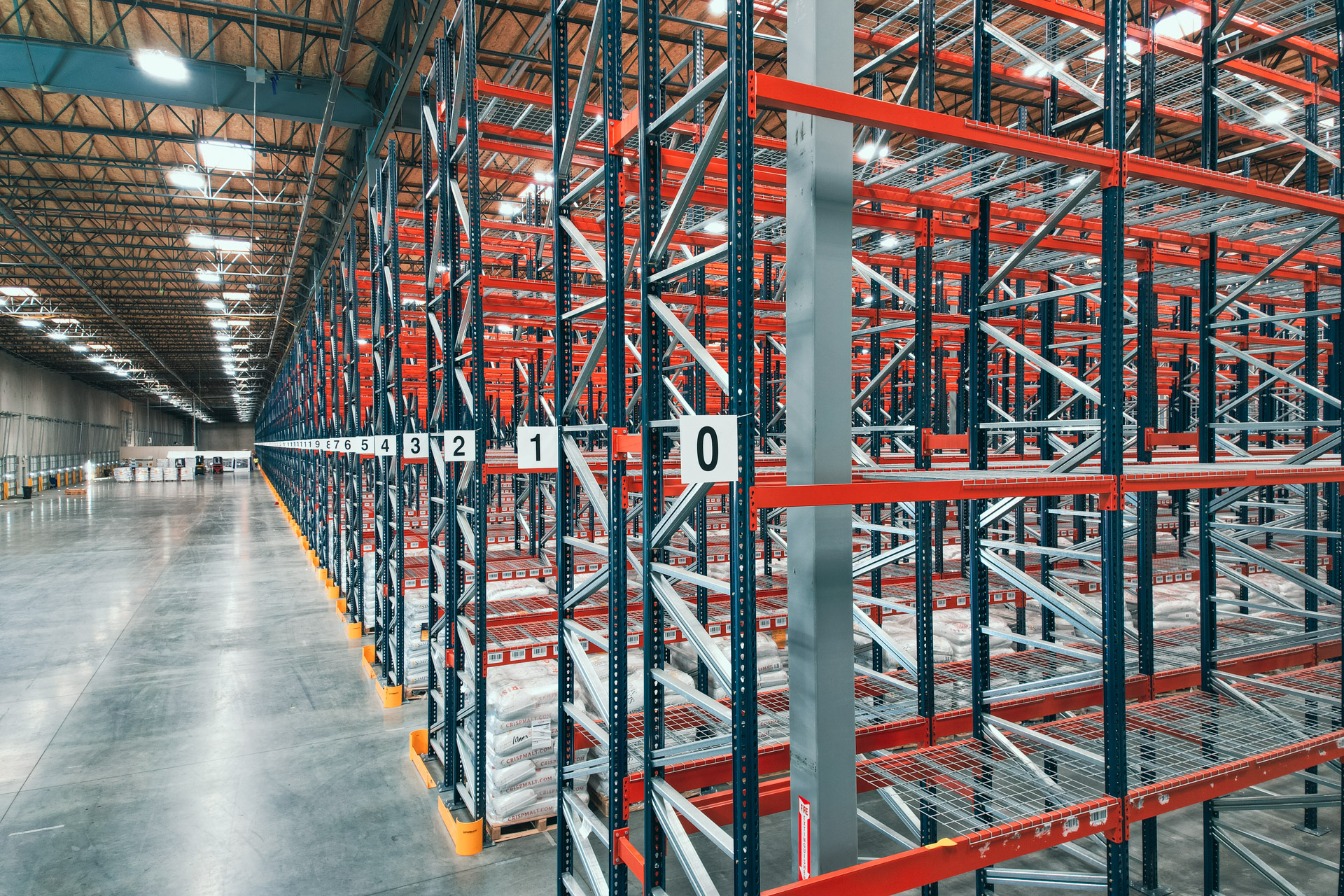 Industrial pallet racking warehouse in Moore Oklahoma